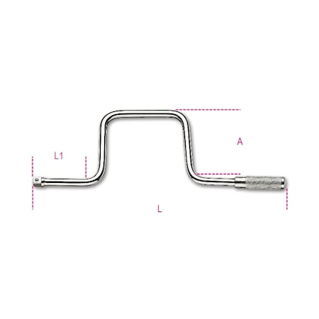 Beta 910/46-3/8 in Square Drive Speed Handle 009100862